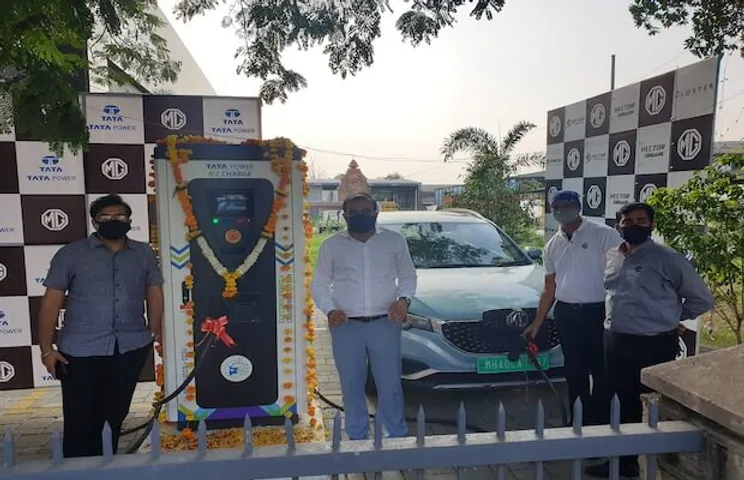 MG Tata EV Charging Nagpur