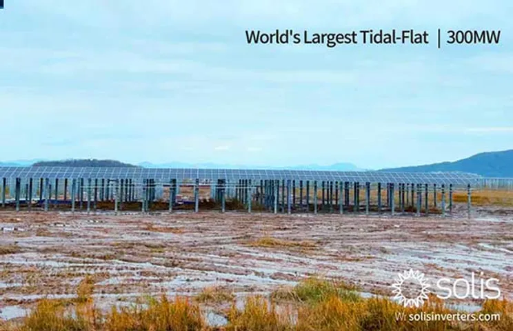 1st Batch Successfully Connected at World’s Largest Tidal-Flat Solar Plant