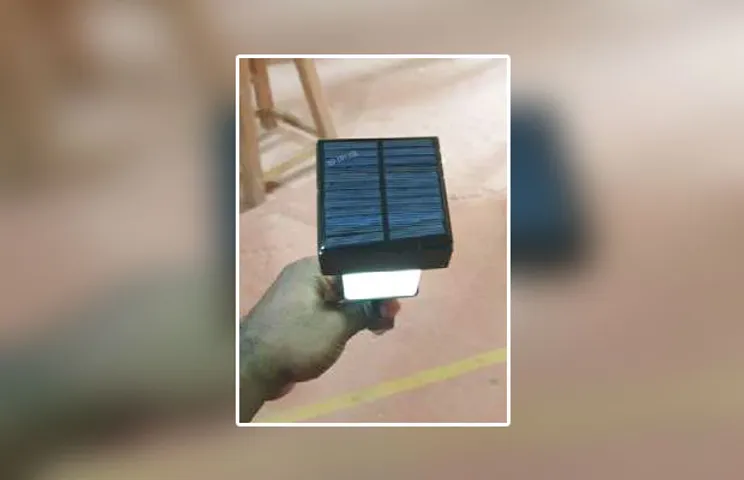 3d Incise Solar Garden Lamp