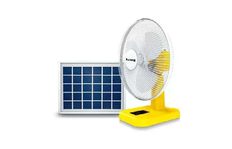 Sun King Table Solar Fan Set