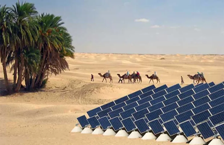 solar energy in desert