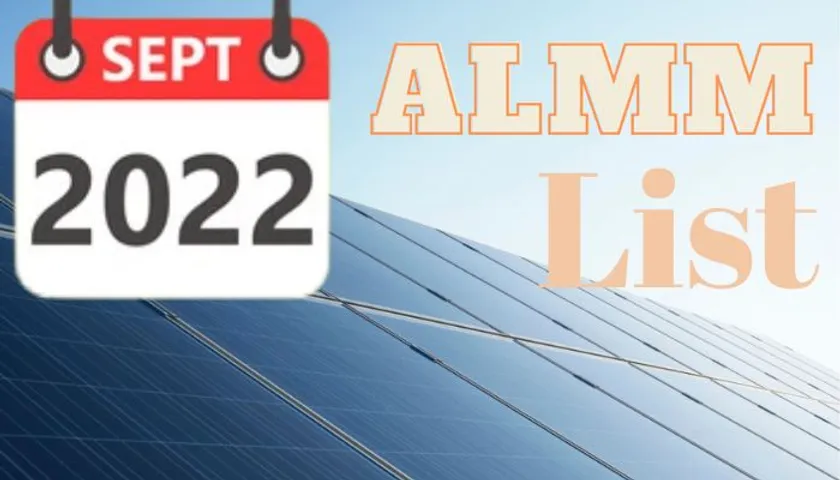 September-22 ALMM List