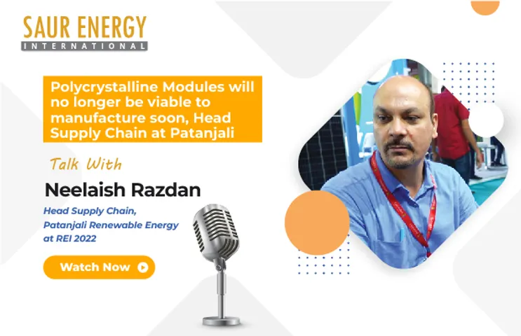 Neelaish Razdan, Head Supply Chain, Patanjali Renewable Energy