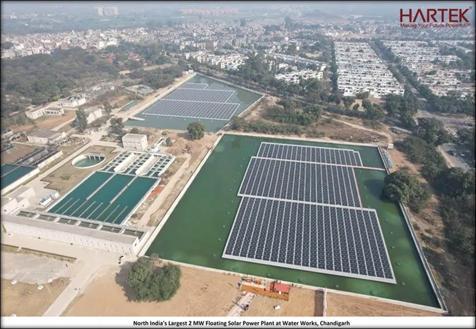 Hartek Solar floating solar plant