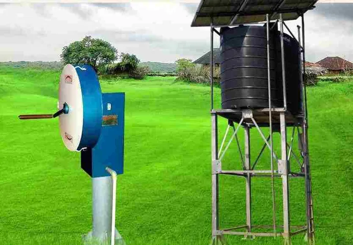 ChakraPaani solar hand pump