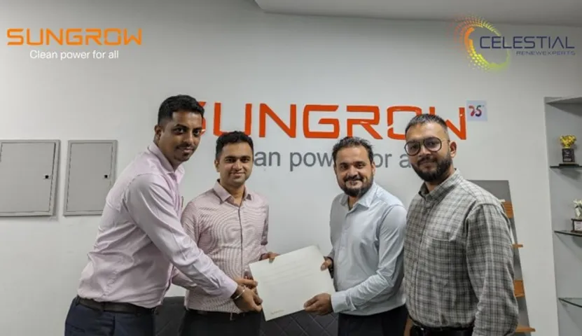 Sungrow distribution agreement with celestial renewexperts