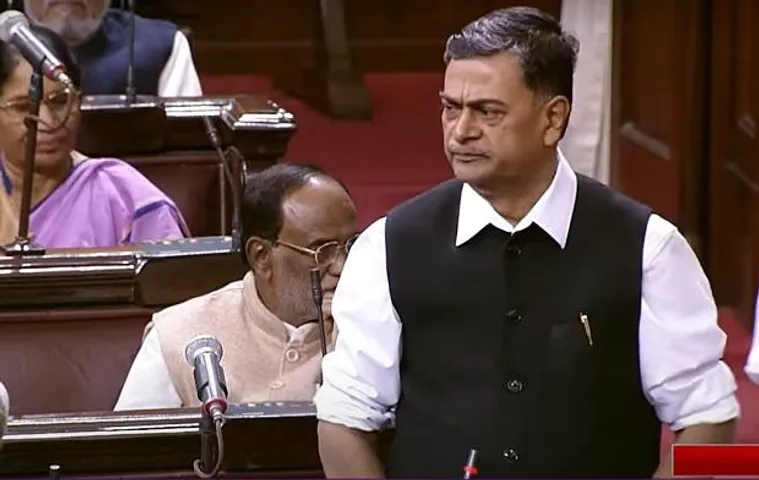RK Singh speaks in parliament