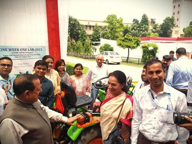CMERI Scientists develop pure electric tractors. Source: PIB