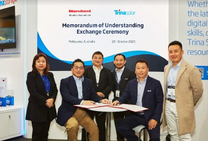 Trina Solar and Marubeni Australia Sign MoU for 1.5GW modules