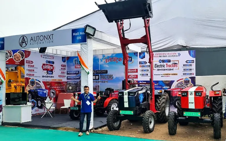 AutoNxt Automation Showcases Electric Tractor 45HP and 20HP At KRISHITHON