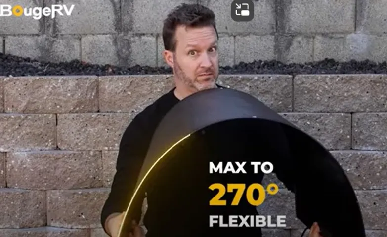 BougeRV bendable solar panel