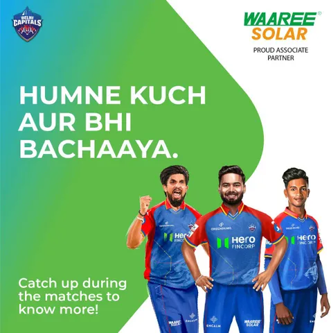 Waaree Solar To Be Associate Partner Of IPL Team Delhi Capitals