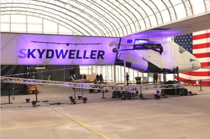 First unmanned flight by Skydweller, large solar powered aircraft