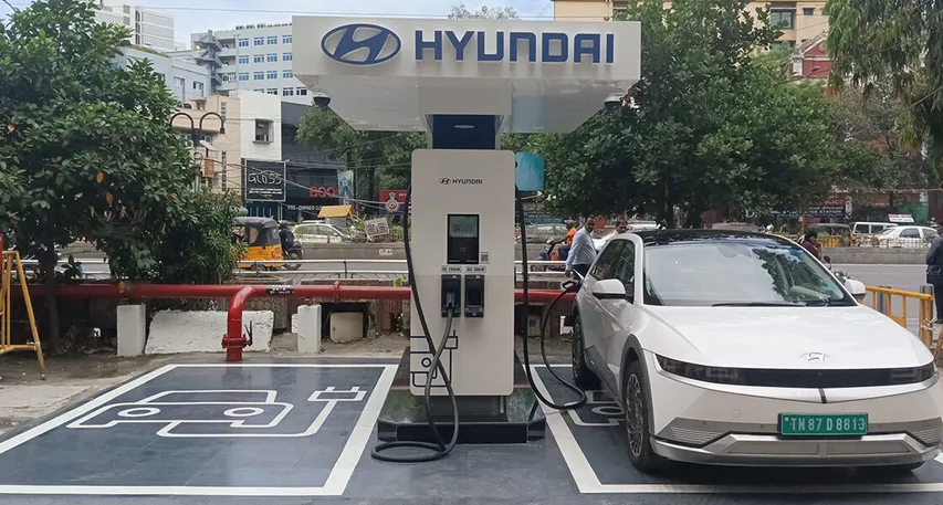 Hyundai Installs First EV Charging Facility In Chennai