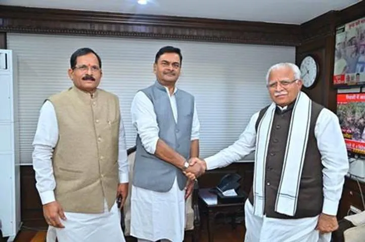 Manohar Lal Takes Charge Of Ministry Of Power