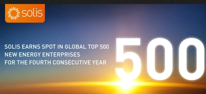 Solis picked in top 500 global energy firms