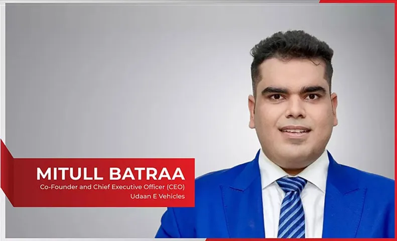Mitull Batraa Co-Founder and Chief Executive officer CEO Udaan E vehicles