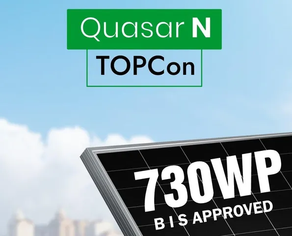 Credence Gets BIS Certification For 730Wp TOPCon Modules