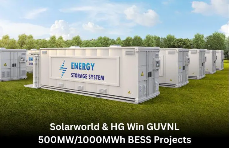 Solarworld, HG Win GUVNL 500MW/1000MWh BESS Projects