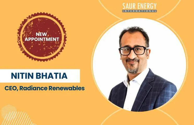 Nitin Bhatia CEO of Radiance Renewables