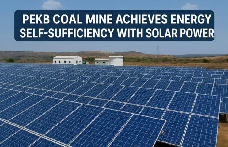 Chhattisgarh’s PEKB Coal Mine Goes Green with 9 MW Solar Plant