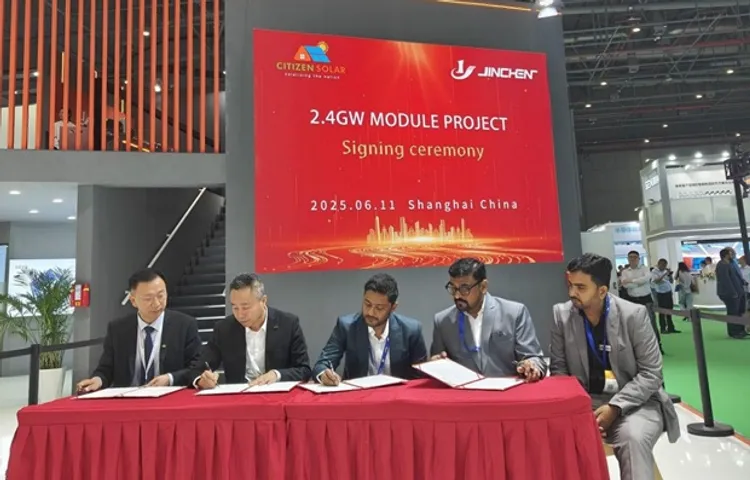 Citizen Solar Signs Pact With Jinchen For Manufacturing Equipment