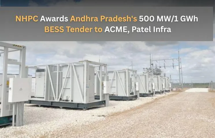 ACME Solar, Patel Infra Bag NHPC's 1 GWh BESS Tender