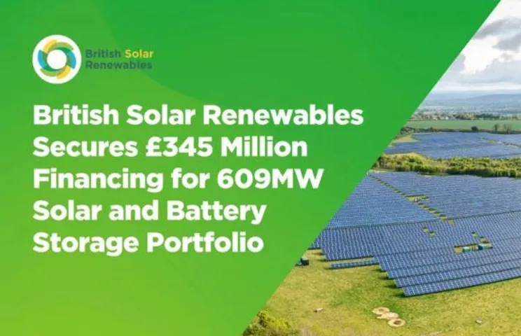 BSR Secures GBP 345 Million for Solar and Battery Projects