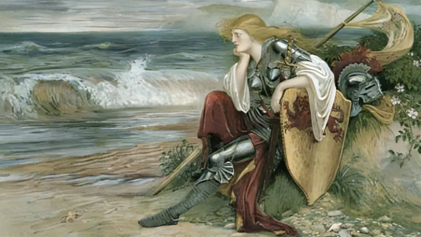 Britomart by Walter Crane (1900). Library of Decorative Arts, Paris