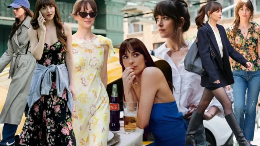 Dakota Johnson's wardrobe in Materialists