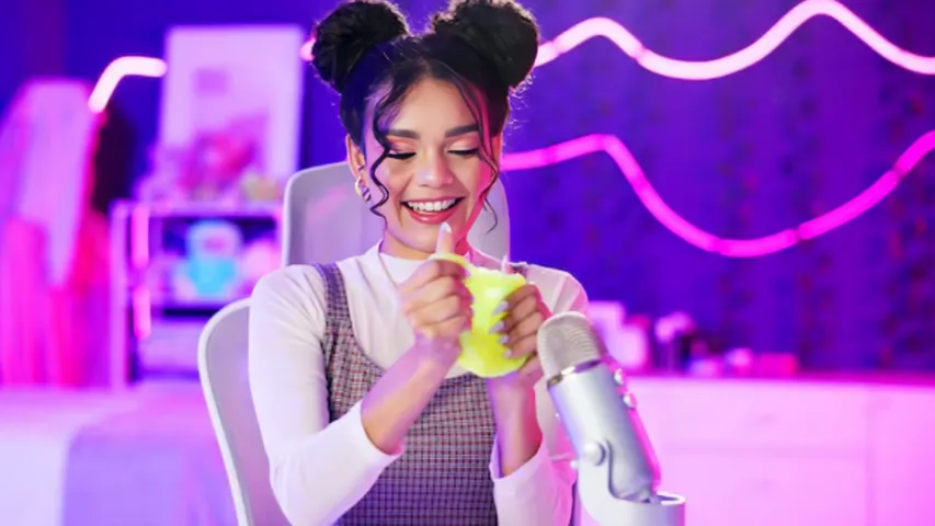 ASMR slime video content creator gen z social media