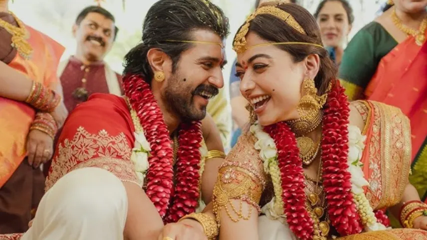 rashmika mandanna cijay devarakonda wedding couple