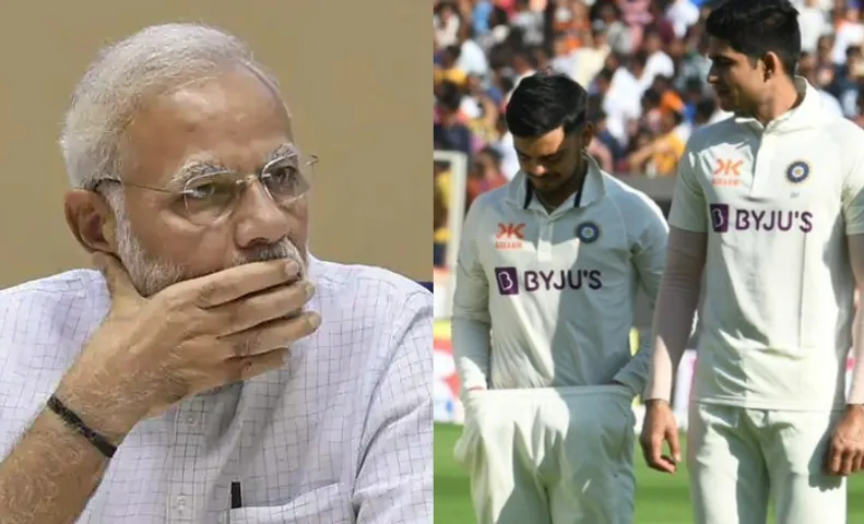 Ishan Kishan and Narendra Modi (Image Source: Twitter)