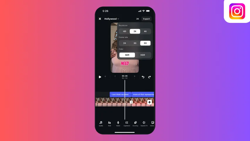 Instagram Adds Cropping Tools and Video Quality Guidance to Edits App