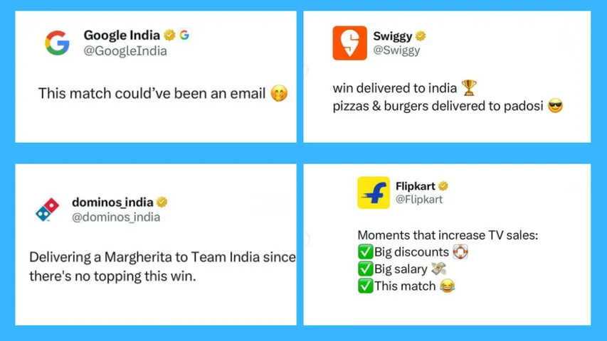 India vs Pakistan brand creatives