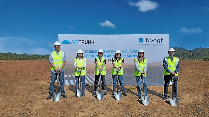 Construction began on the Kedah CGPP solar project by ib vogt and AirTrunk, featuring bifacial modules and single-axis tracker technology. 