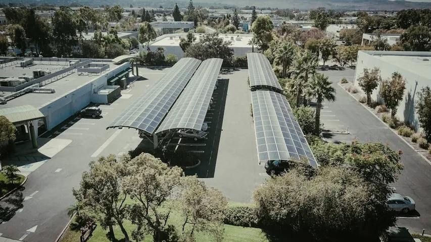 According to the UK government, an 80-space solar carport could save up to £28,000 in electricity costs annually. 
