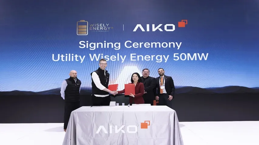 AIKO’s BC solar technology was selected by Wisely Energy citing long-term output and bankability during Intersolar Europe 2025.
