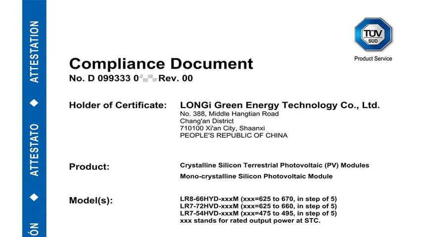 LONGi’s Hi-MO 9 and X10 modules have shown recoverable performance under UV exposure after PID-p stress in compliance tests. 