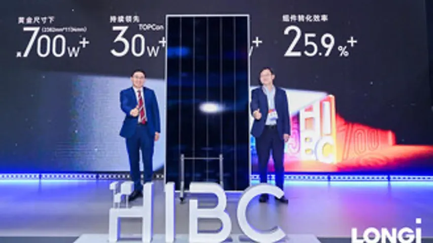 The HIBC module has achieved 25.9% efficiency at 2382 × 1134 mm, with power density exceeding 259 W/㎡. 