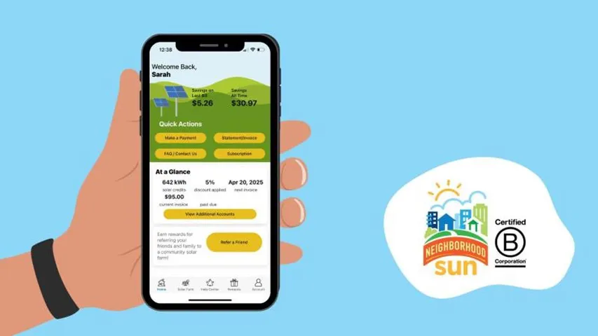 The app has allowed users to track savings, monitor environmental impact, and manage solar accounts in real time. 