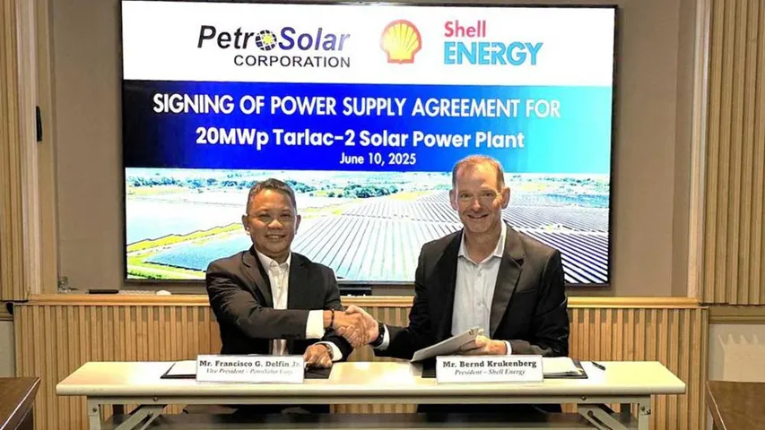 Tarlac-2 Solar Power Plant supplied 20 MW output under agreement signed by PetroSolar Corporation and Shell Energy Philippines.