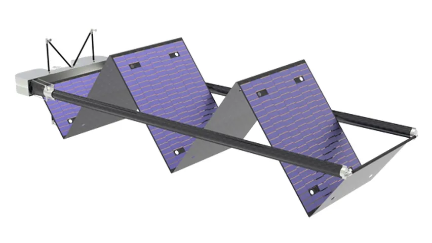 The Light Wing arrays offer a power-to-mass ratio of up to 200 W per kg, four times higher than typical systems.