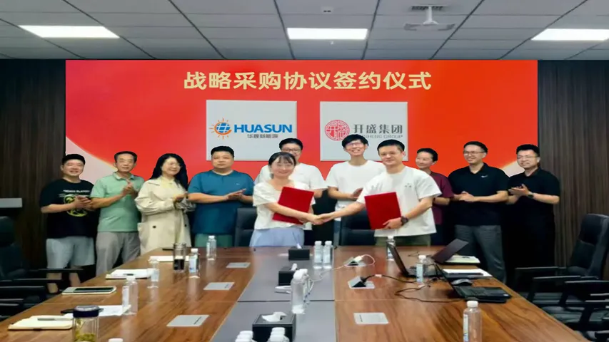 Huasun and Kaisheng signed a 500 MW HJT module deal to support Xuancheng’s solar and zero-carbon initiatives.