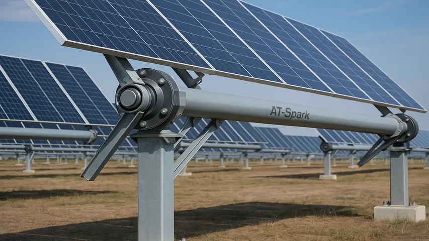 Antaisolar has developed the AT-Spark tracker with double spherical bearings to reduce EPC and O&M costs in large projects.
