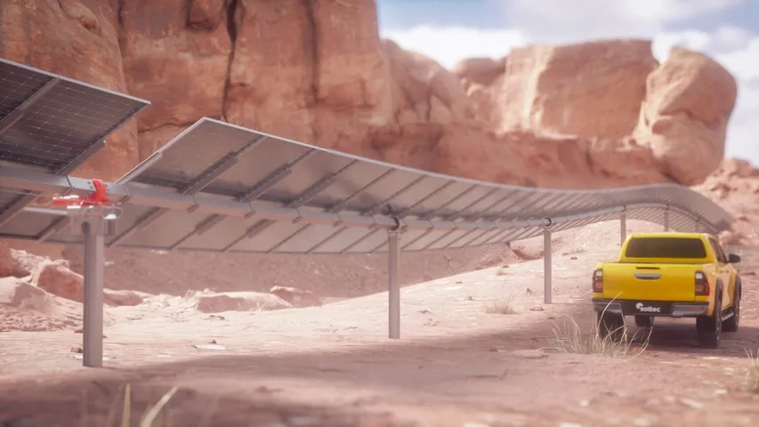 Soltec unveils 4x4 SFOne terrain-adaptive tracker