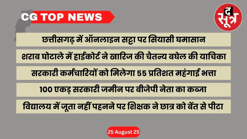 CG Top News Big news Chhattisgarh the sootr