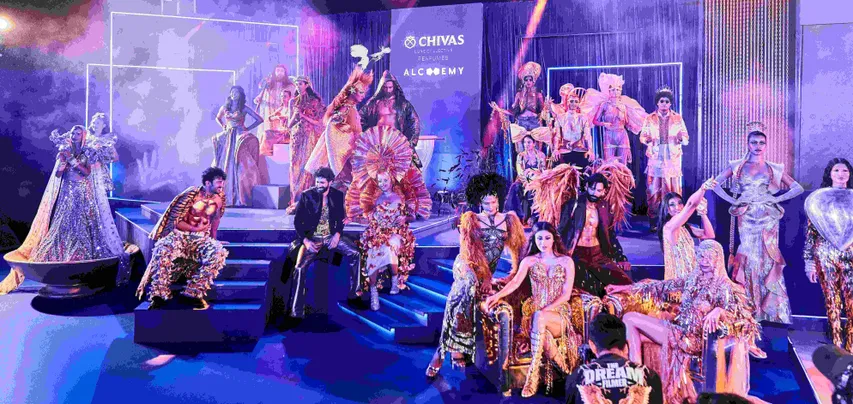 Fashion spectacle for Anaita Shroff's Parade at Chivas Alchemy