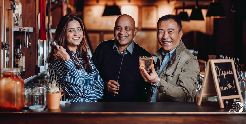 Minakshi Singh, Vikram Achanta, Yangdup Lama, Co-Founders, IBW