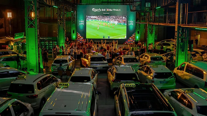 Carlsberg surprises taxi drivers with VIP match experience